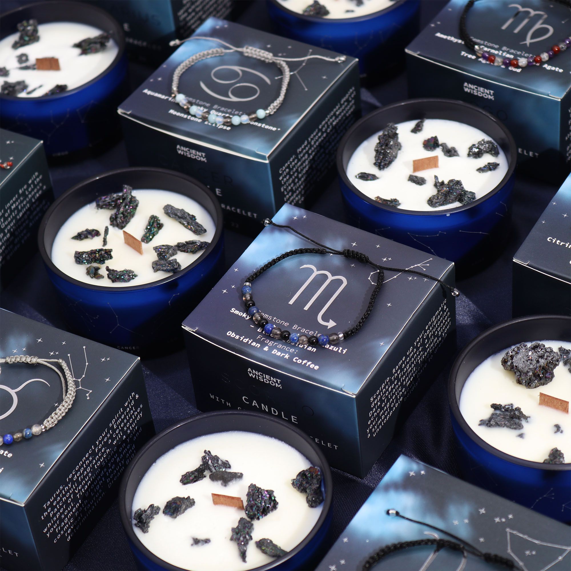 CANDELE ED INCENSO ZODIACALI CON BRACCIALE