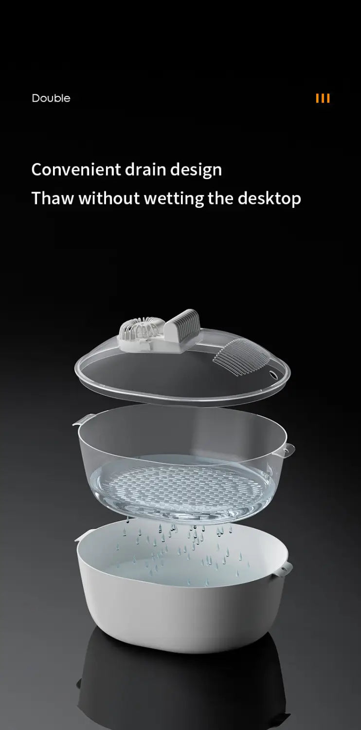 Scongelatore per la conservazione alimentare della cucina domestica Macchina per lo scongelamento