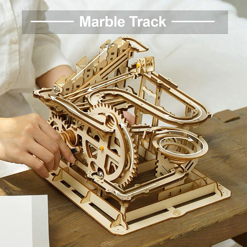 Puzzle 3D Legno Roller Coaster Robotime - Montagne Russe Meccaniche