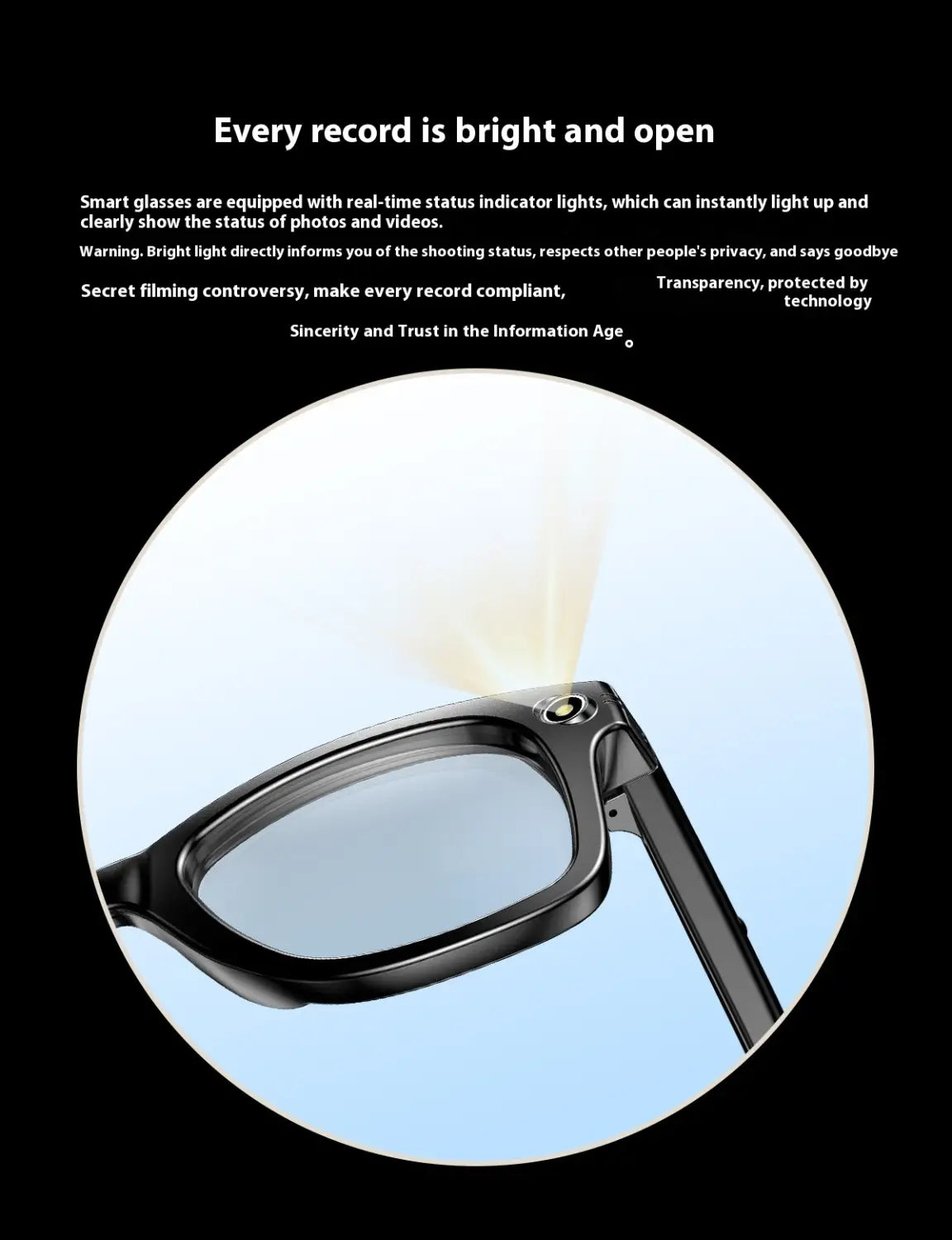 Ai Three-generation Smart Bluetooth Glasses Magnetic Frame Sunglasses Men