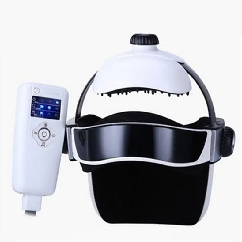 Automatic Air Pressure Head Massage Helmet Dual Vibrating Electric Head Massager Machine