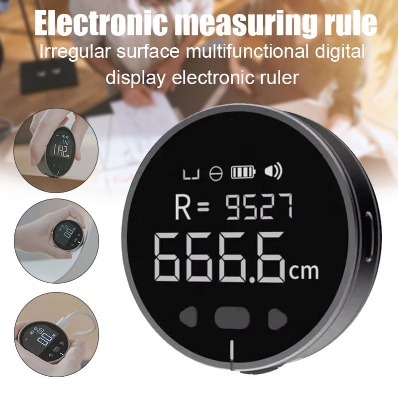 Distance Measuring Instrument Electronic Measuring Ruler Tape Measure High Definition Digital LCD High Precision