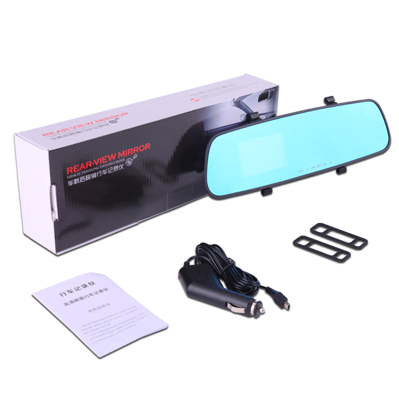 Specchietto Retrovisore con Dashcam HD 1080P e Doppia Lente