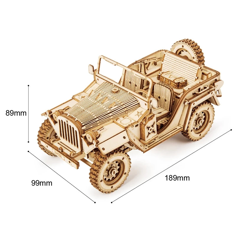 Puzzle 3D Legno Robotime MC701 - Modello Meccanico da Costruire
