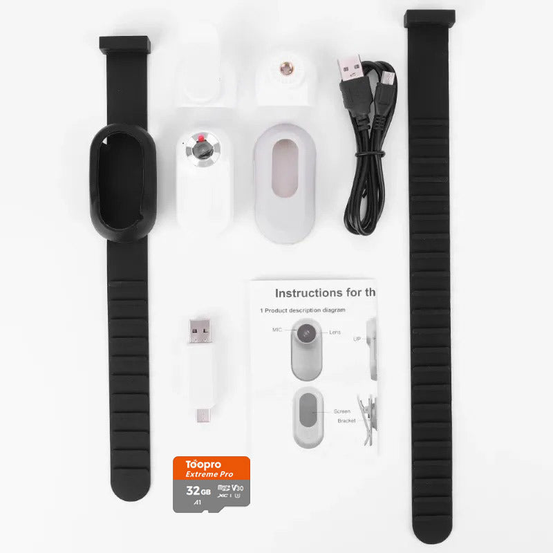 Telecamera Mini per Collare Animali - Videocamera HD per Cani e Gatti