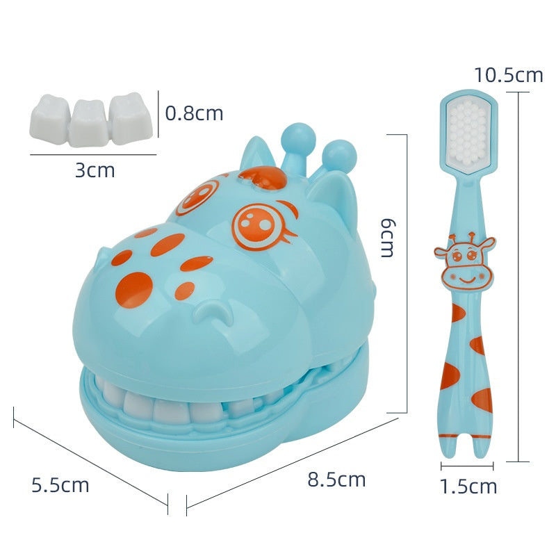 Dental Cast Doctor Dental Cast Accessories Interactive Play House Dentist Suit Toy - Light Blue No Upper Teeth