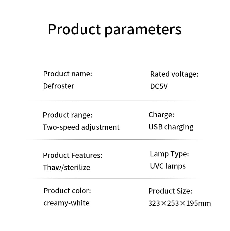 Scongelatore per la conservazione alimentare della cucina domestica Macchina per lo scongelamento