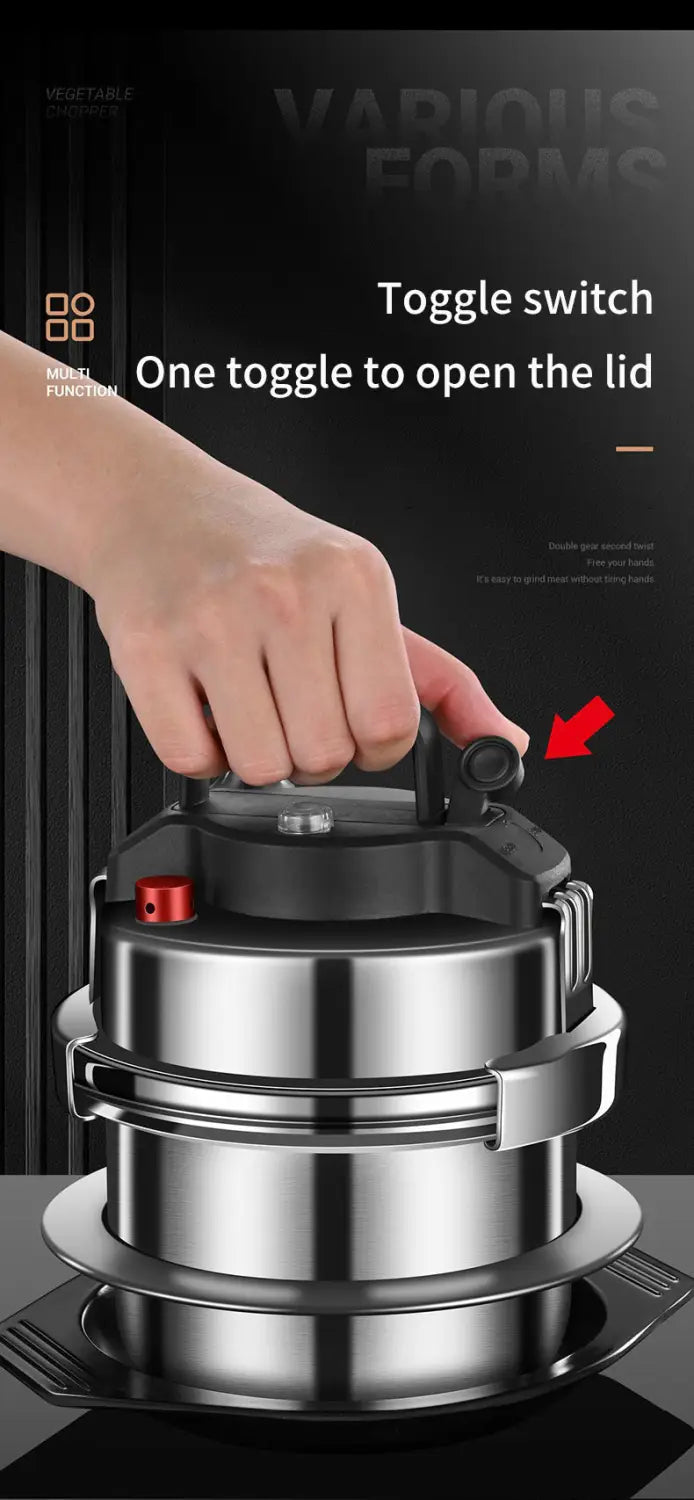 Pentola a pressione in acciaio inossidabile 304 Micropentola a pressione portatile da esterno cucina mini pentola