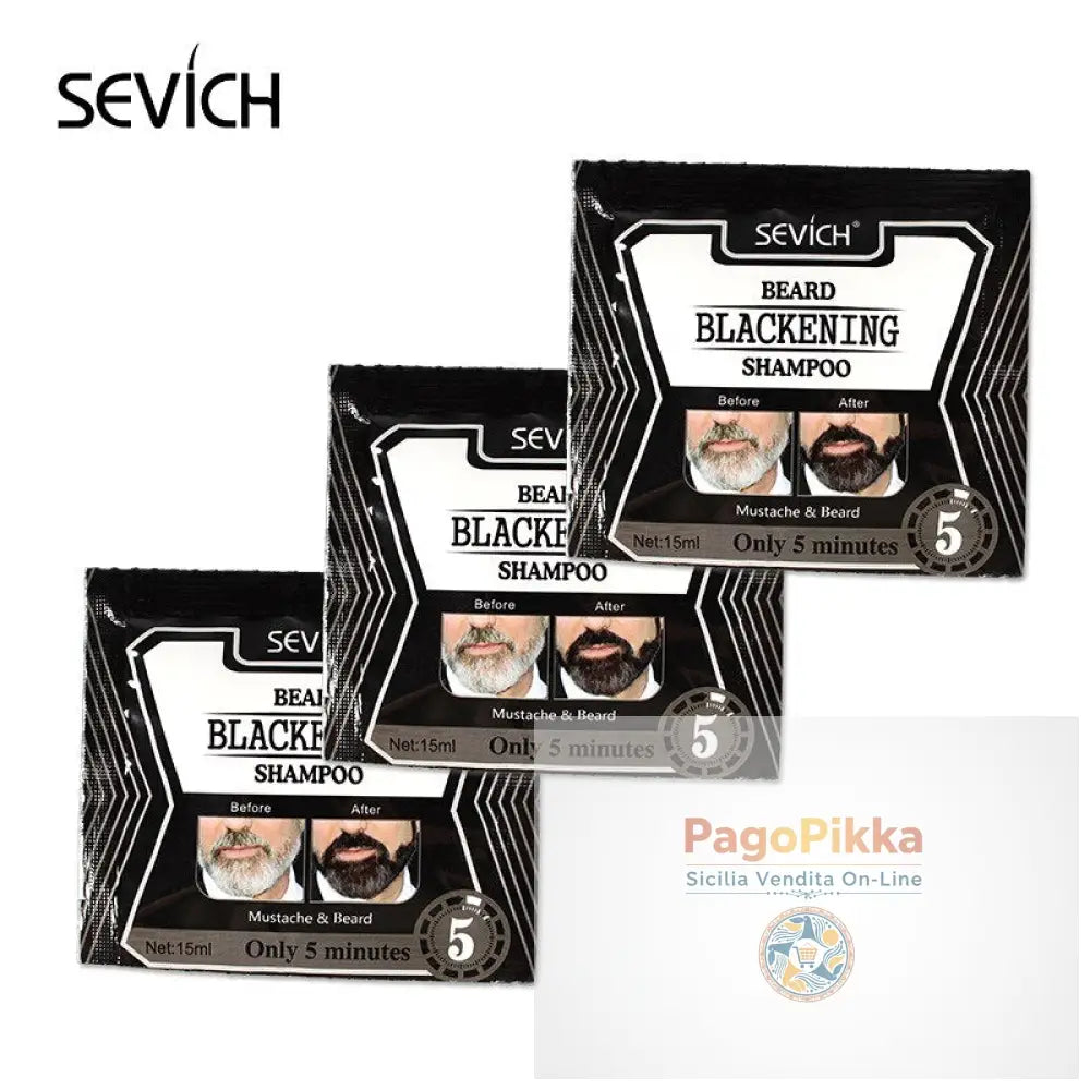 3/5/10 pezzi 5 minuti Shampoo per barba che scurisce la barba Erbe naturali Shampoo per barba che scurisce