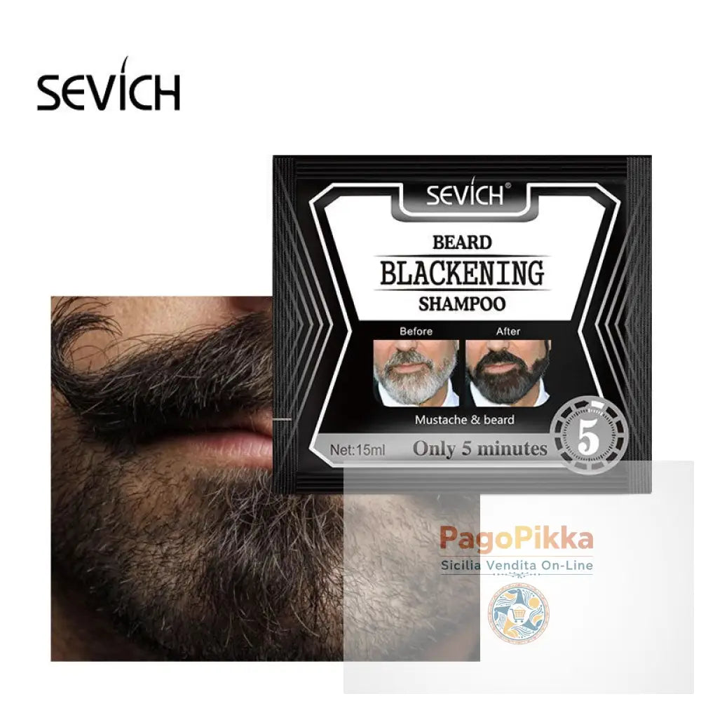 3/5/10 pezzi 5 minuti Shampoo per barba che scurisce la barba Erbe naturali Shampoo per barba che scurisce