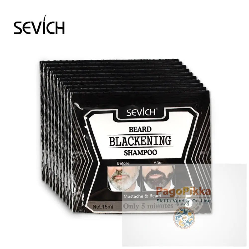 3/5/10 pezzi 5 minuti Shampoo per barba che scurisce la barba Erbe naturali Shampoo per barba che scurisce