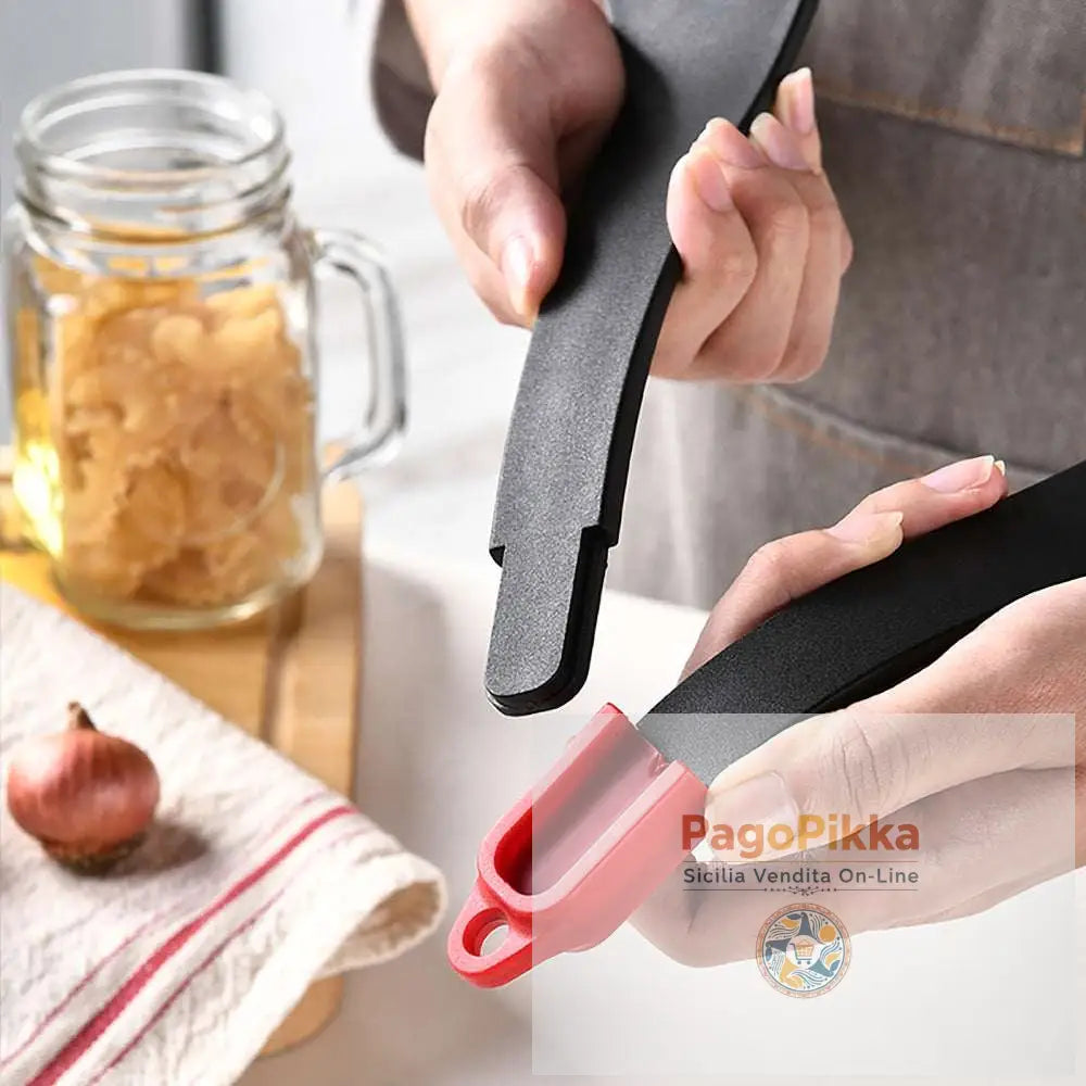 3 in 1 Clip per spatola per friggere Clip per il cibo in silicone Frittura per bistecca Pancake Turn a fessure per pala