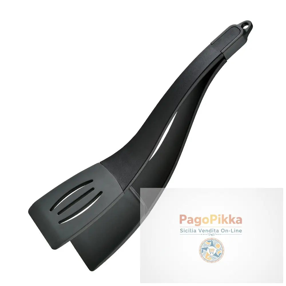 3 in 1 Clip per spatola per friggere Clip per il cibo in silicone Frittura per bistecca Pancake Turn a fessure per pala