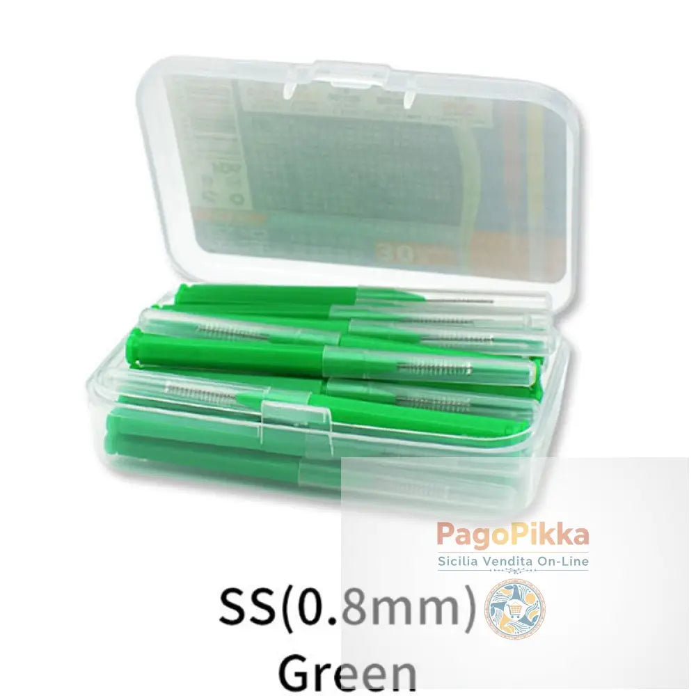 30 pezzi/set spazzola interdentale a forma I denta filo interdentale detergenti interdentali spazzolino ortodontico