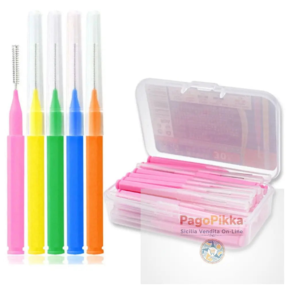 30 pezzi/set spazzola interdentale a forma I denta filo interdentale detergenti interdentali spazzolino ortodontico