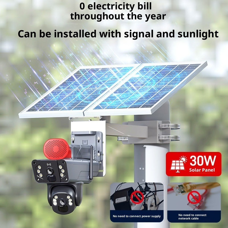 Telecamera Sorveglianza Solare 4G Dual Camera - Wireless Autonoma Outdoor