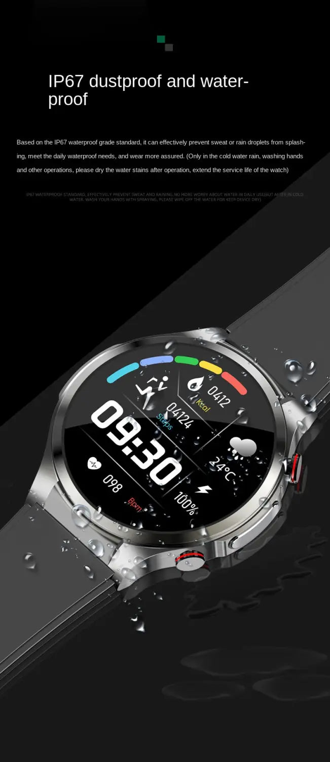 Blood glucose measurement electrocardiogram blood pressure heart rate body temperature exercise communication smart