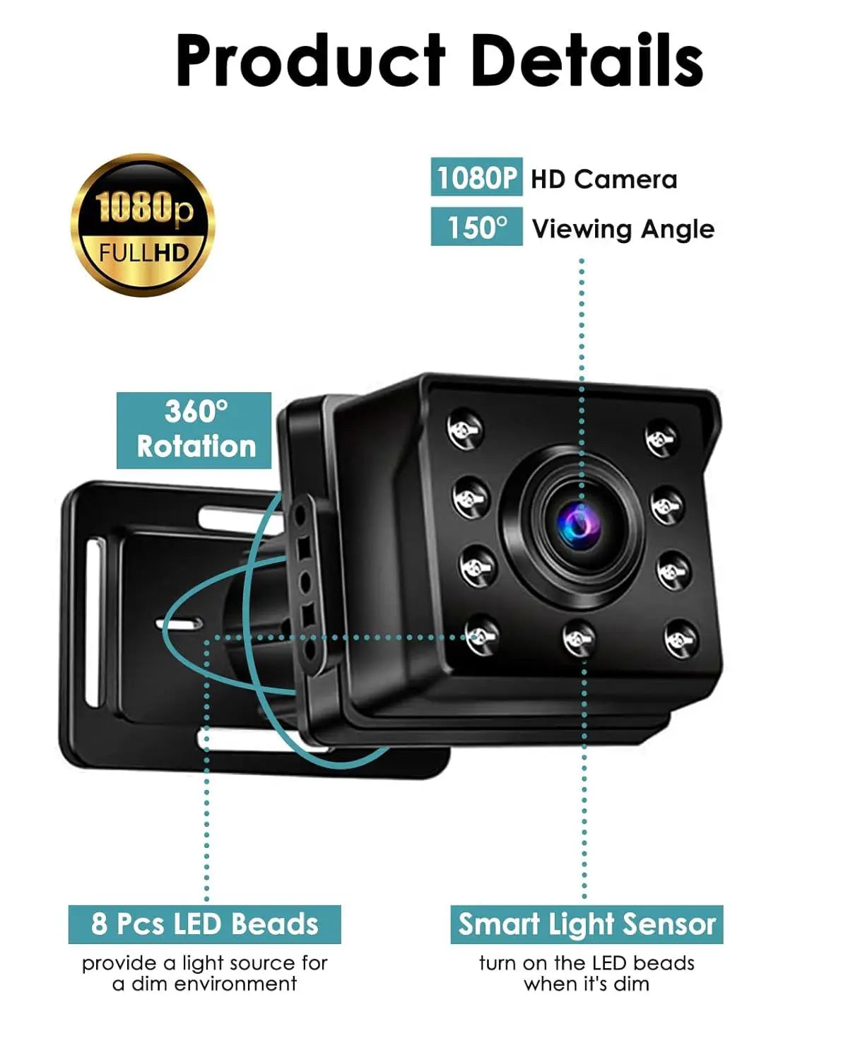 Specchietto per bambini per auto con baby monitor HD 1080P modello privato da 4,3 pollici Copy of 4.3 inch private