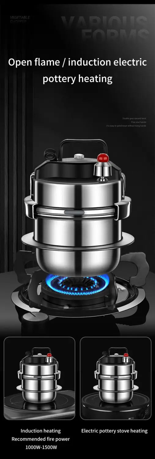 Pentola a pressione in acciaio inossidabile 304 Micropentola a pressione portatile da esterno cucina mini pentola