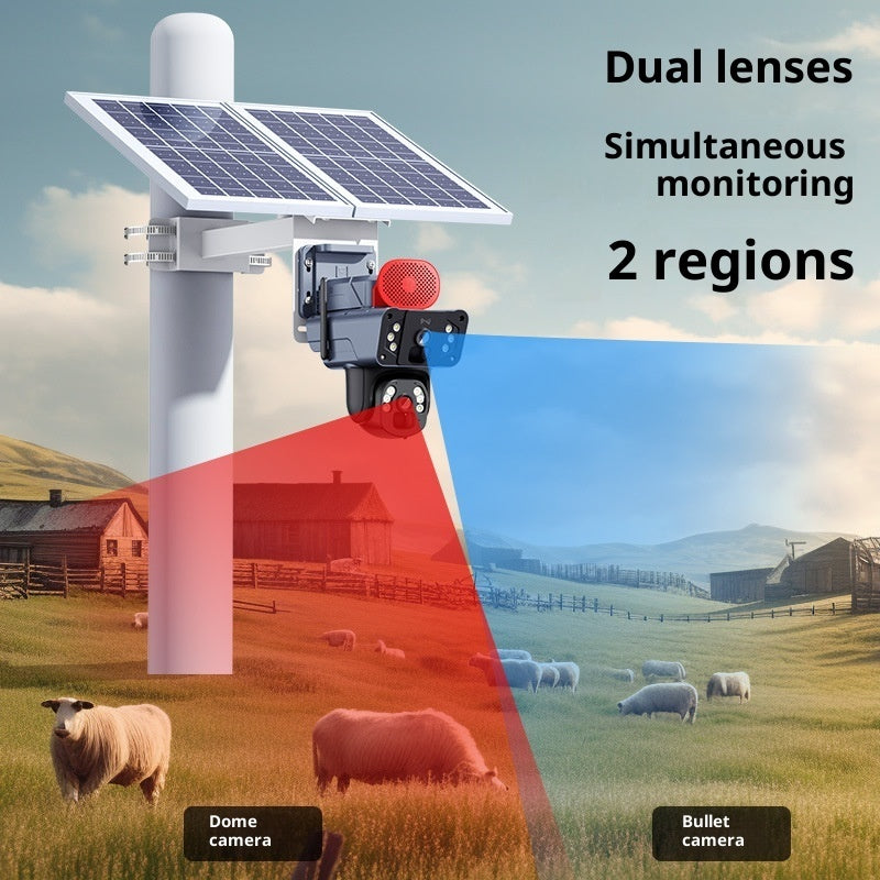 Telecamera Sorveglianza Solare 4G Dual Camera - Wireless Autonoma Outdoor