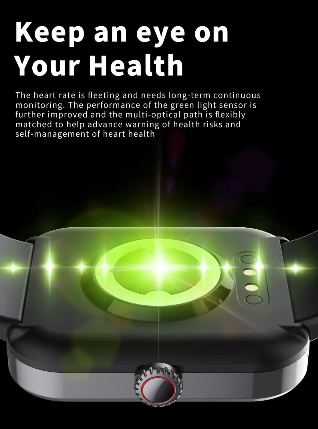 F57L sports wristband heart rate blood pressure monitoring body temperature information push Bluetooth smart watch