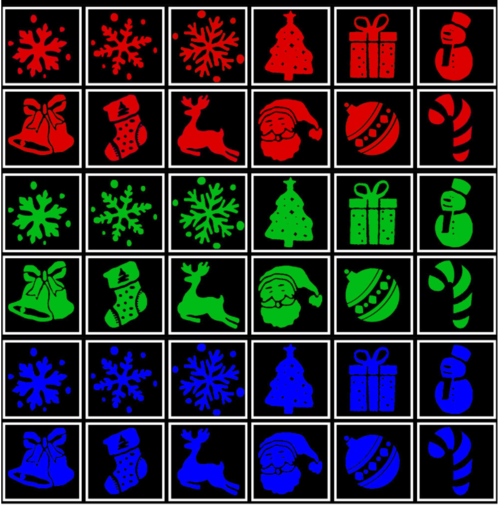 Proiettore laser LED con motivo natalizio Proiettore colorato