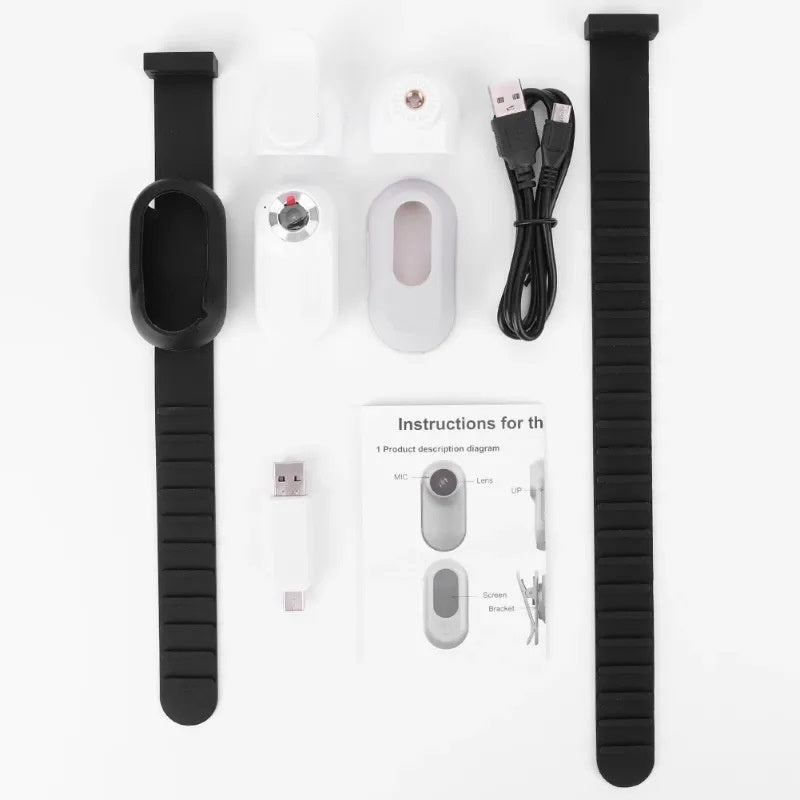 Telecamera Mini per Collare Animali - Videocamera HD per Cani e Gatti