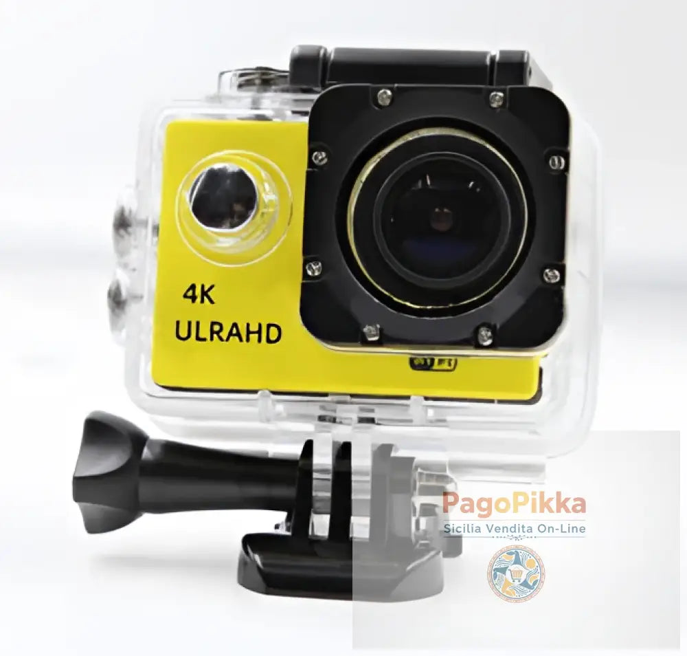 4K Waterproof Sport Camera - Yellow - REGALI X NATALE