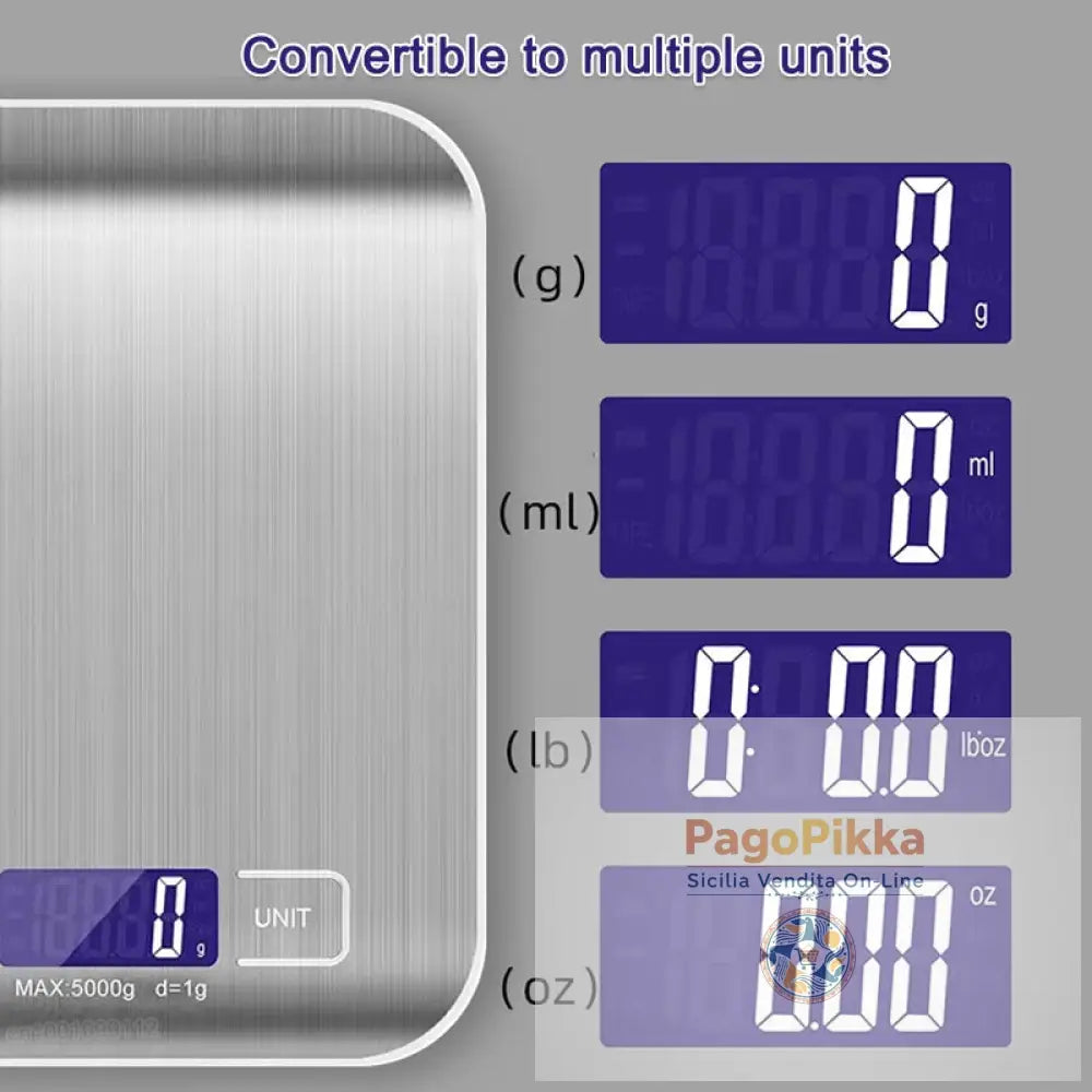 5/10KG Digital Kitchen Scale Stainless Steel Portable Kitchen Food Scale LED Display Electronic Jewelry Baking Weight