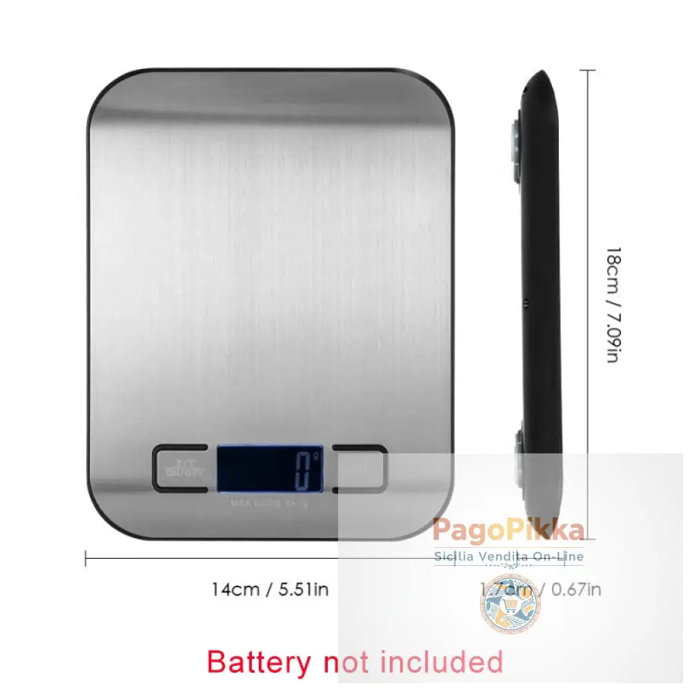 5/10KG Digital Kitchen Scale Stainless Steel Portable Kitchen Food Scale LED Display Electronic Jewelry Baking Weight
