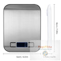 5/10KG Digital Kitchen Scale Stainless Steel Portable Kitchen Food Scale LED Display Electronic Jewelry Baking Weight