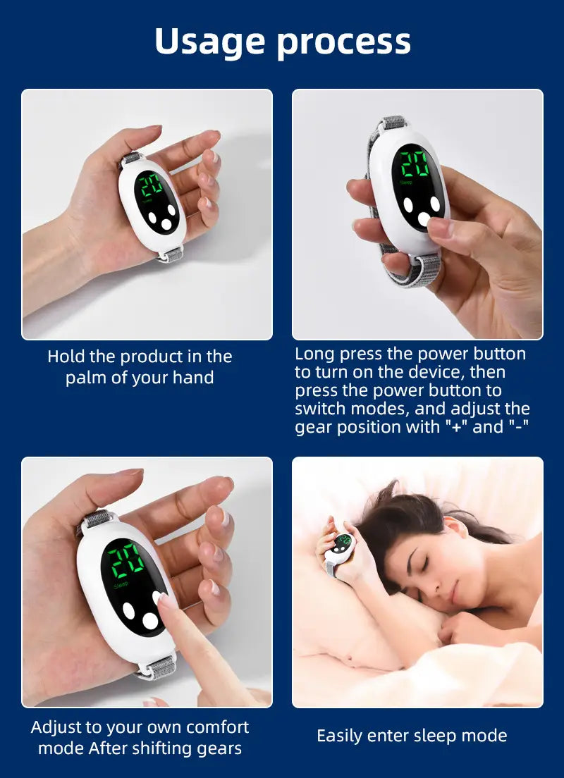 Portable Pulse Sleep Aid Relieves Insomnia Helps Fall Asleep Fast Handheld Sleeper