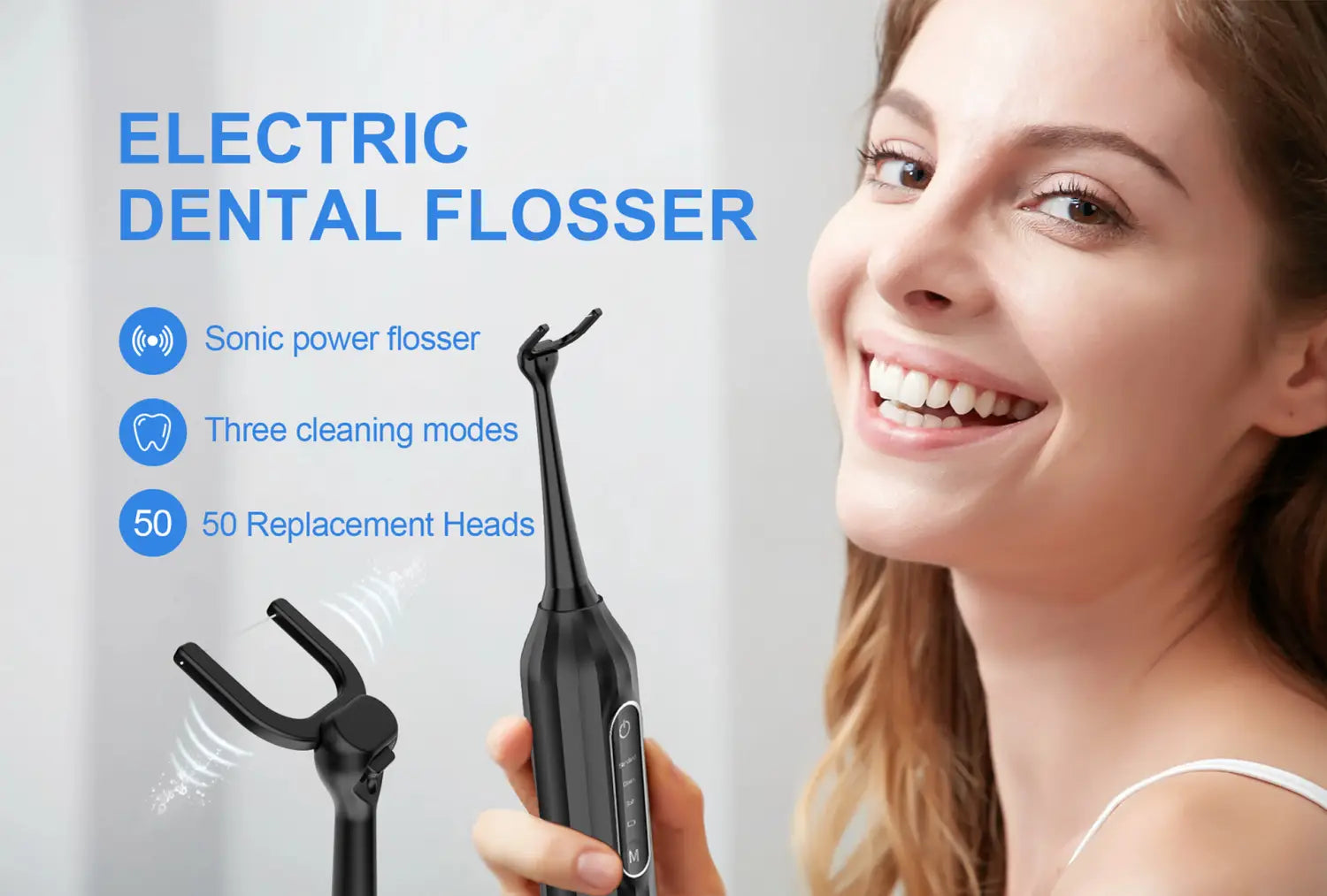 Filo interdentale elettrico Igiene orale Pulizia dei denti Filo interdentale Electric Flosser Oral Hygiene Care Teeth