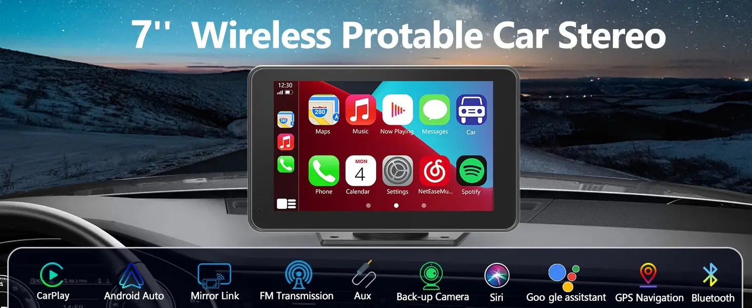 Dispositivo di navigazione con proiezione Android multimediale per lettore MP5 Bluetooth per auto portatile wireless