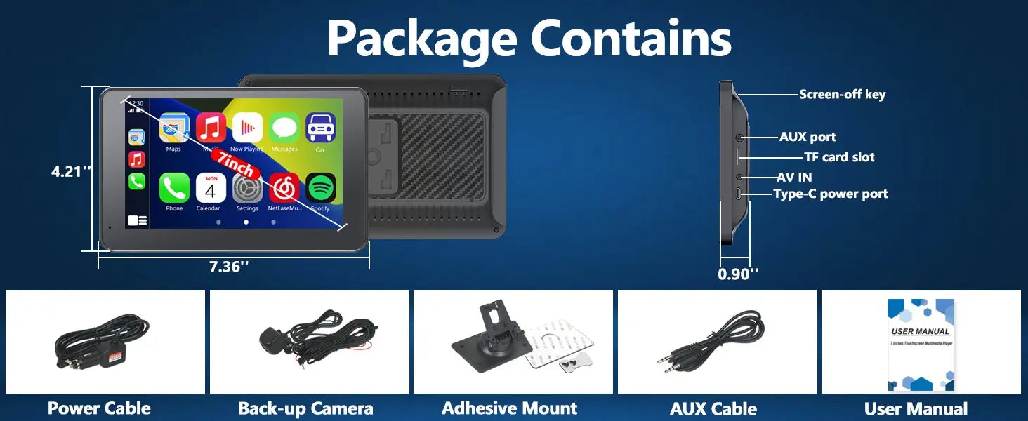 Dispositivo di navigazione con proiezione Android multimediale per lettore MP5 Bluetooth per auto portatile wireless