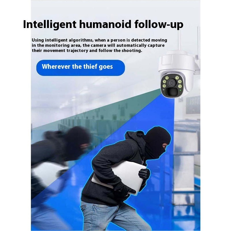 Telecamera Sorveglianza 360° Panoramica HD - Controllo Remoto Visione Notturna