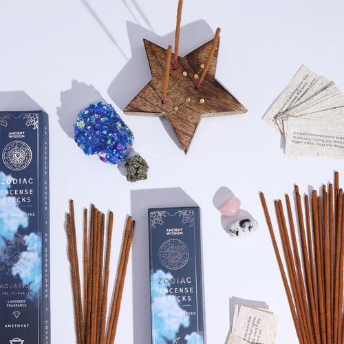 7 Herbs Zodiac Gemstone Crystal Incense - Taurus - Zodiac Crystal Scents Incense