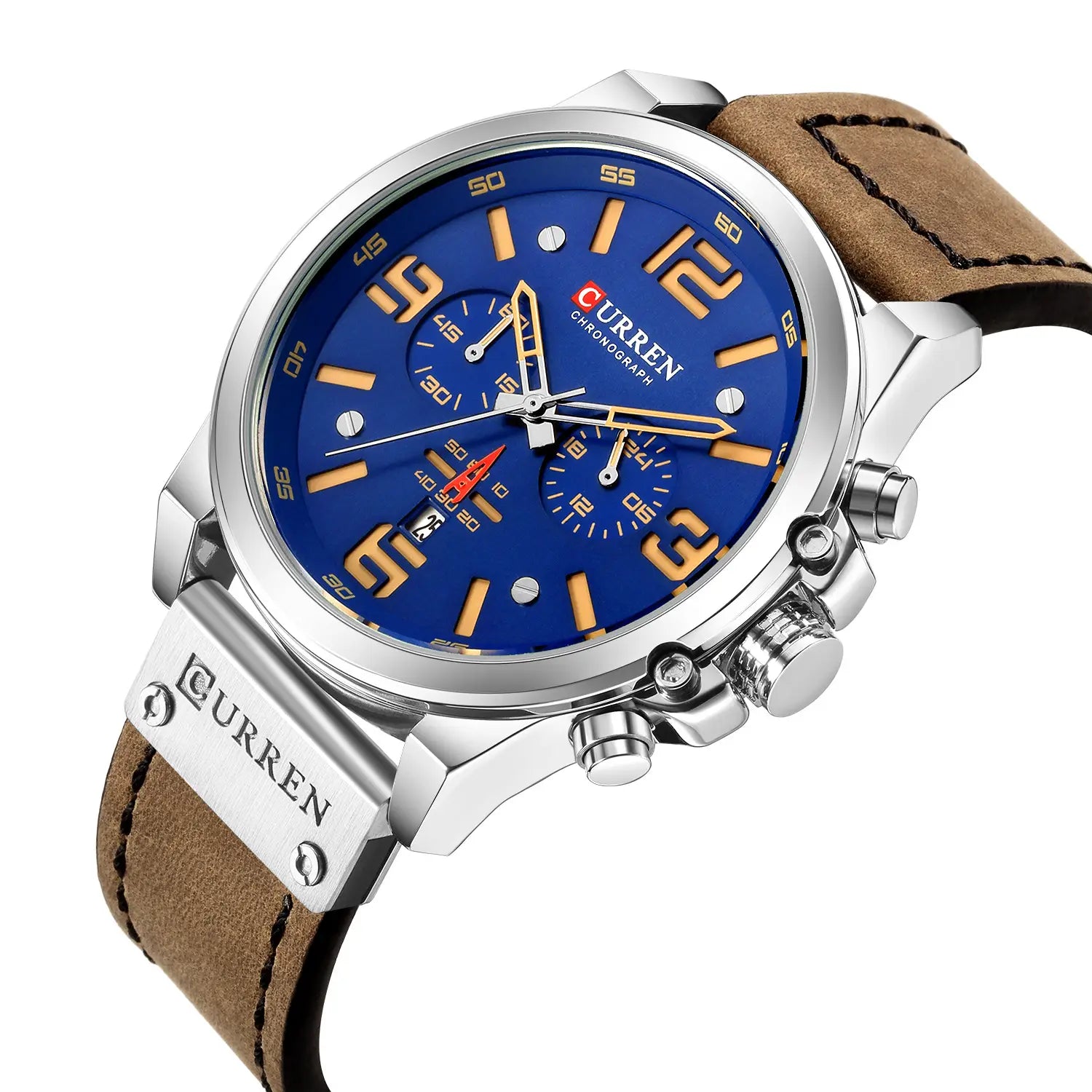 Men’s Watch Sports Six Pin Quartz Watch Calendar Men’s Watch Waterproof Belt Watch