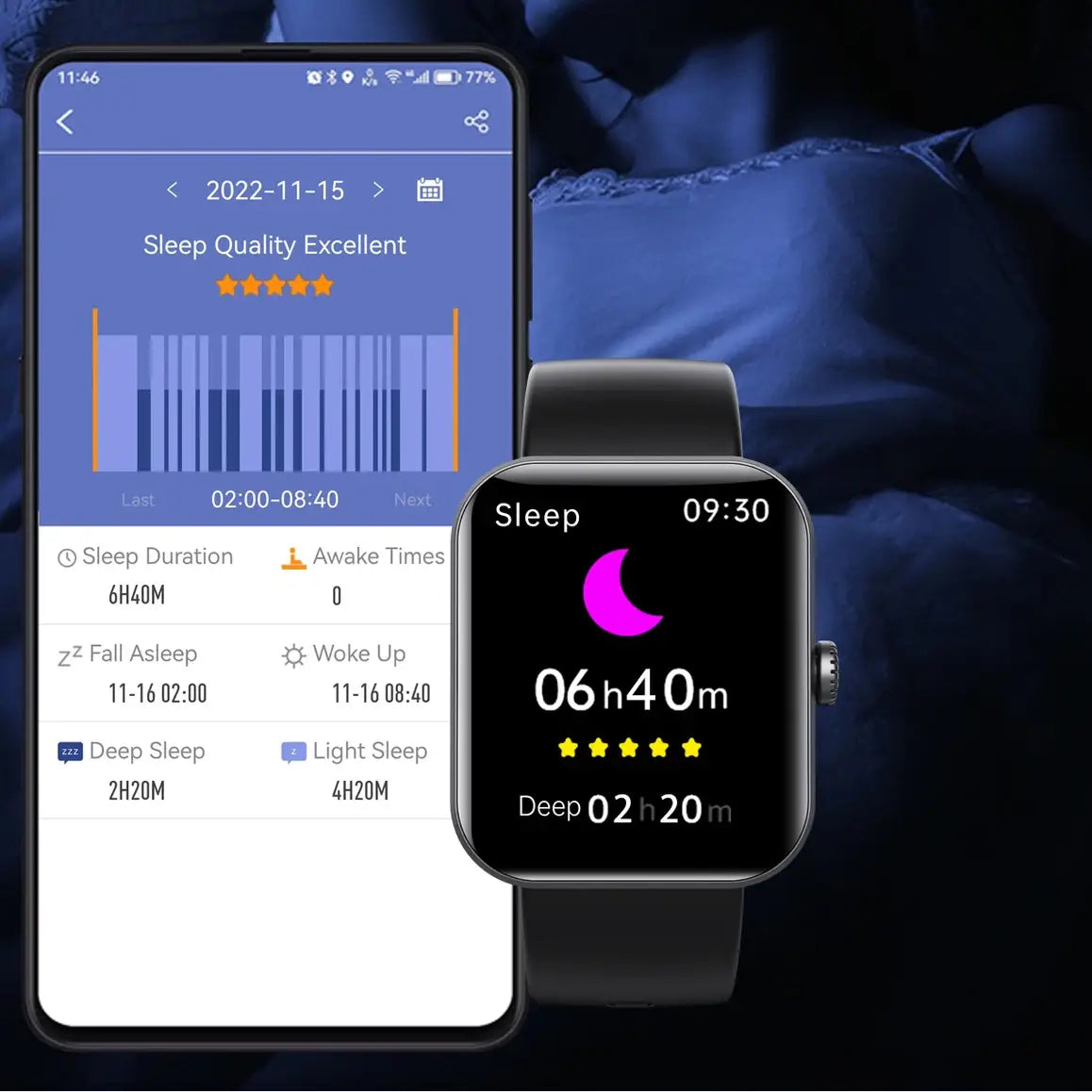 F57L sports wristband heart rate blood pressure monitoring body temperature information push Bluetooth smart watch