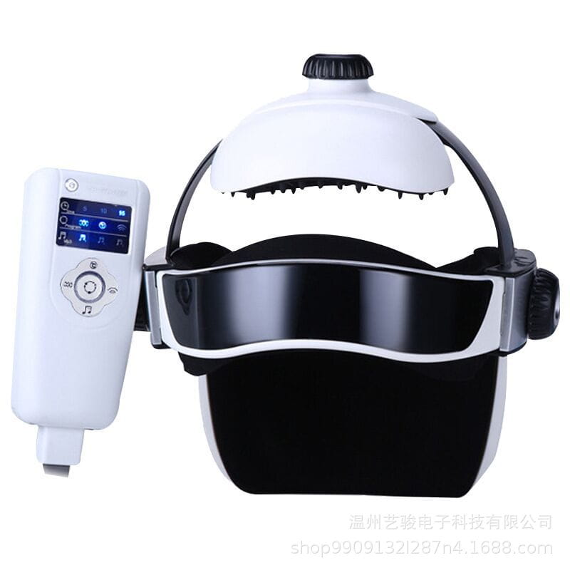 Automatic Air Pressure Head Massage Helmet Dual Vibrating Electric Head Massager Machine