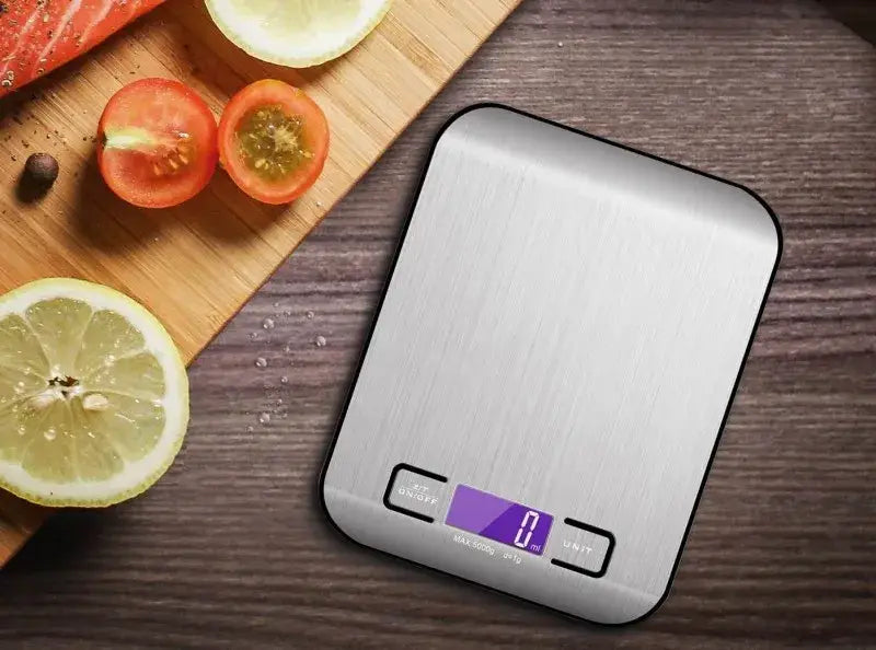 5/10KG Digital Kitchen Scale Stainless Steel Portable Kitchen Food Scale LED Display Electronic Jewelry Baking Weight