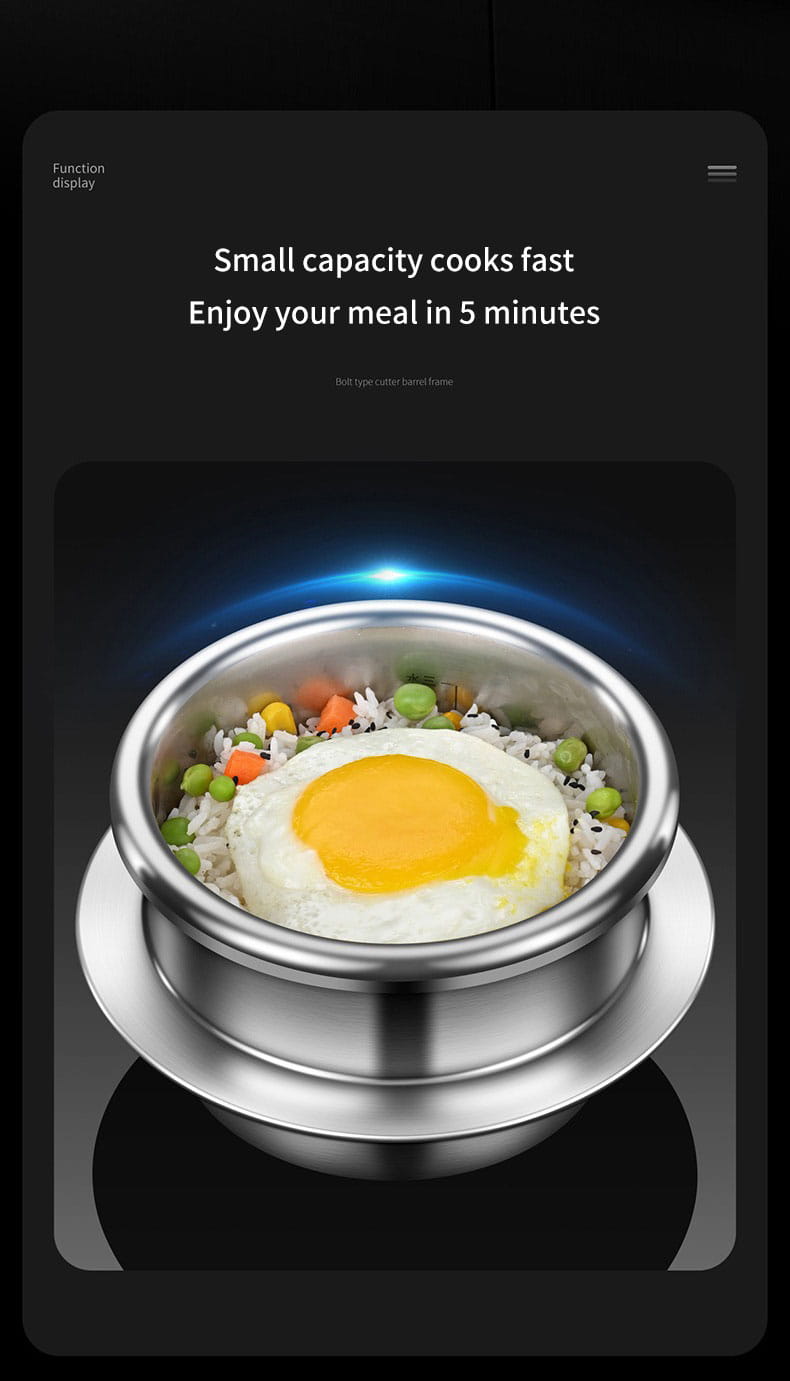 Pentola a pressione in acciaio inossidabile 304 Micropentola a pressione portatile da esterno cucina mini pentola