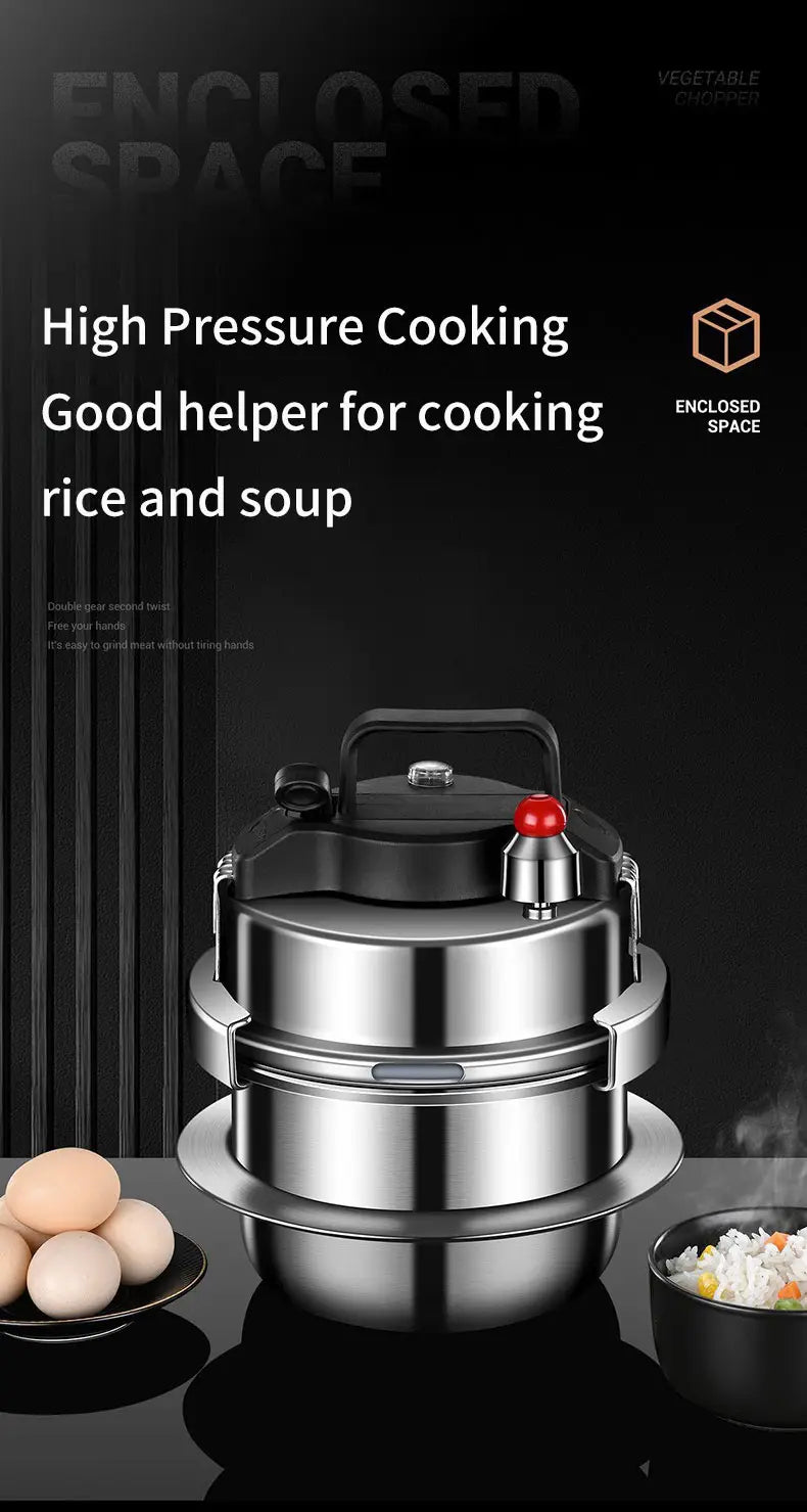 Pentola a pressione in acciaio inossidabile 304 Micropentola a pressione portatile da esterno cucina mini pentola