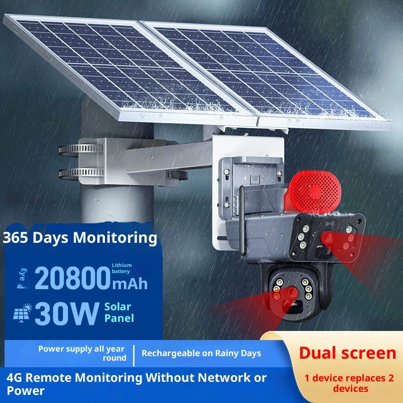 Telecamera Sorveglianza Solare 4G Dual Camera - Wireless Autonoma Outdoor