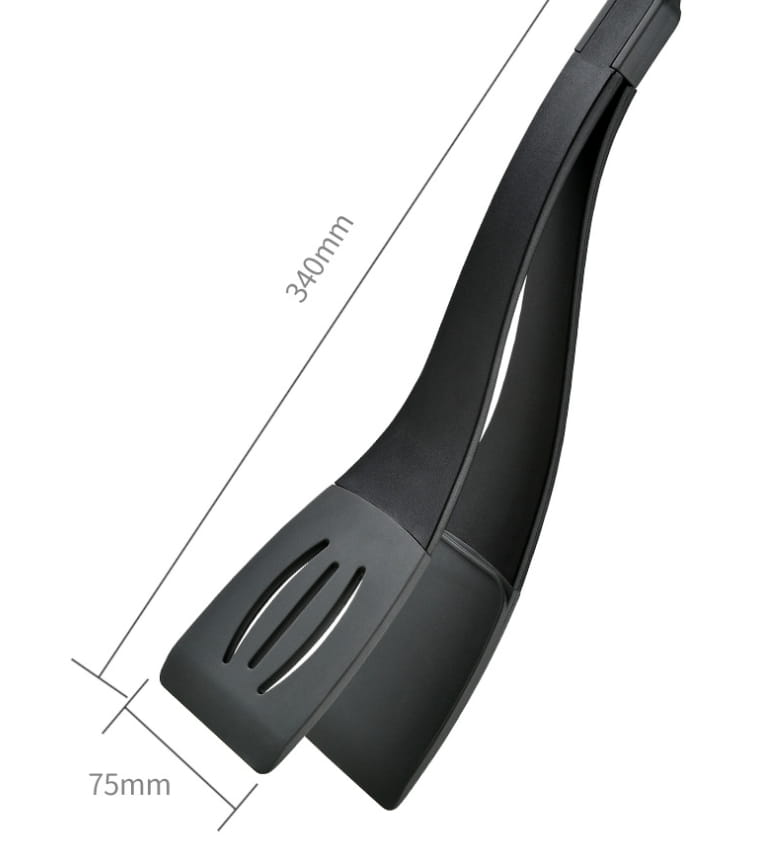 3 in 1 Clip per spatola per friggere Clip per il cibo in silicone Frittura per bistecca Pancake Turn a fessure per pala