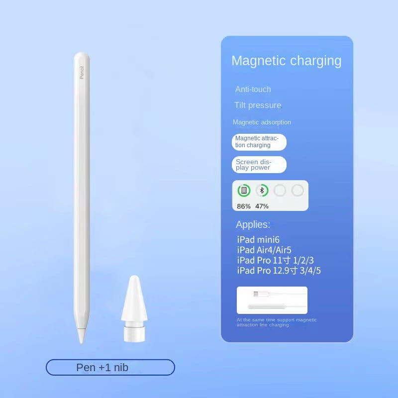 Apple Pencil Capacitive Pen Third Generation Suitable for Tablet Touchpen Apple iPad Magnetic Charging Handwriting Pen