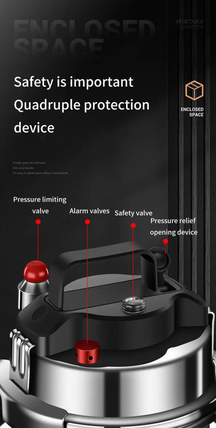 Pentola a pressione in acciaio inossidabile 304 Micropentola a pressione portatile da esterno cucina mini pentola