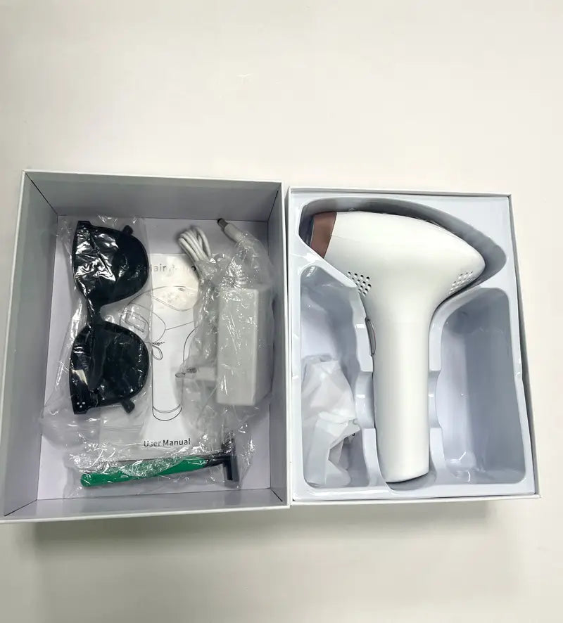 Dispositivo portatile per la depilazione a punto di congelamento testa sostituibile IPL a impulsi forti portatile