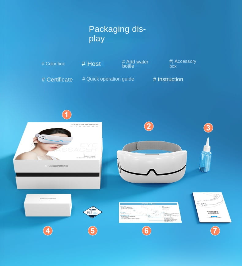 Eye Care Instrument Humidifying Steam Moisturizing Eye Massager Eye Mask Heat Vibration Children’s Eye Massager