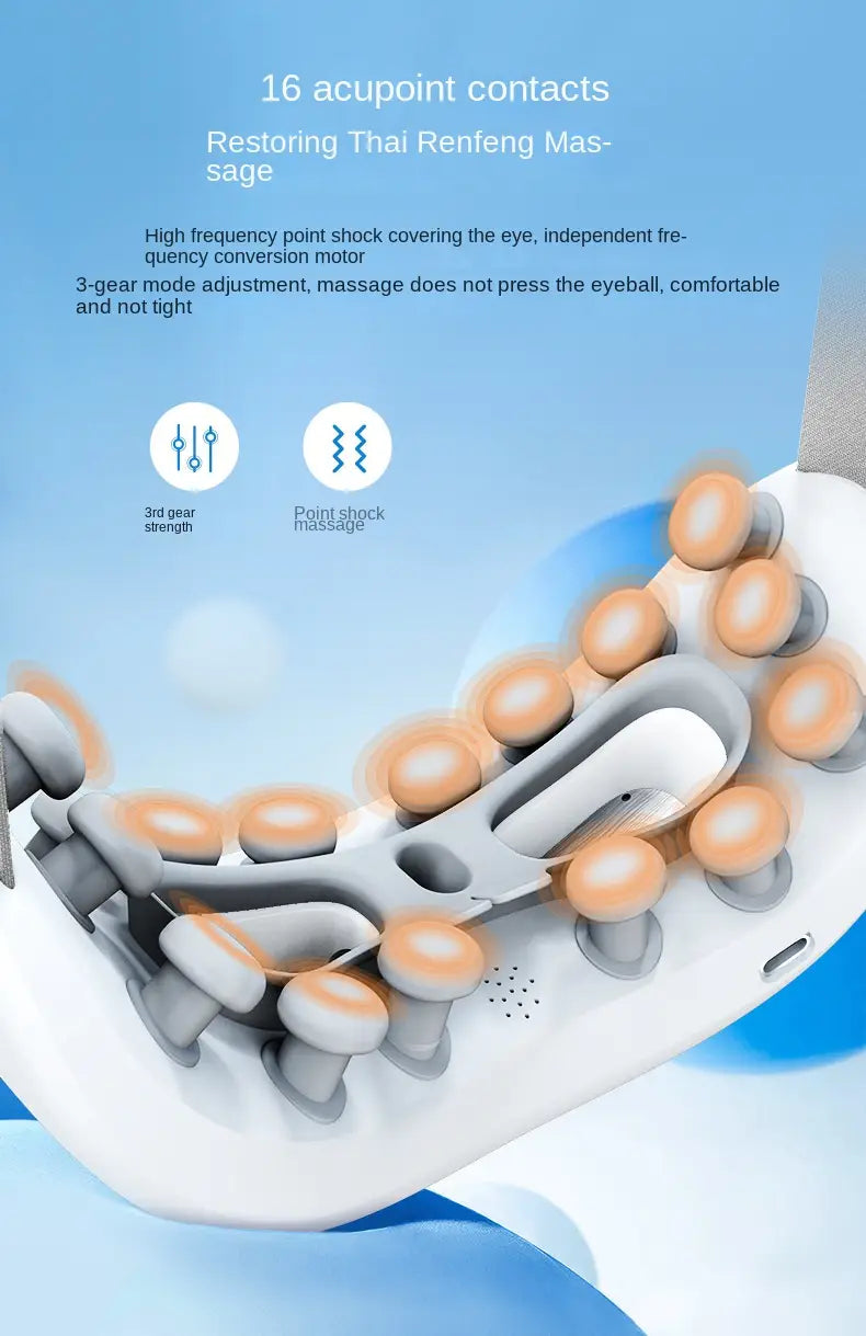 Eye Care Instrument Humidifying Steam Moisturizing Eye Massager Eye Mask Heat Vibration Children’s Eye Massager